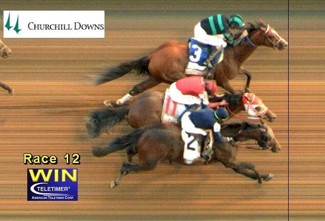 Official photo finish of the 2024 Kentucky Derby