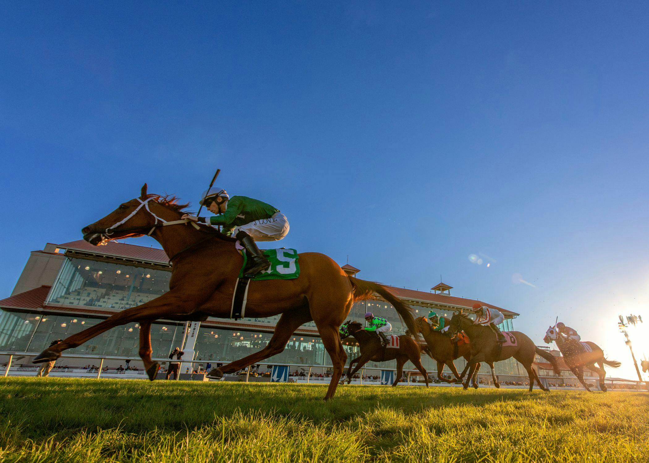 Accomplished Girl wins the Pan Zareta Stakes at Fair Grounds. 