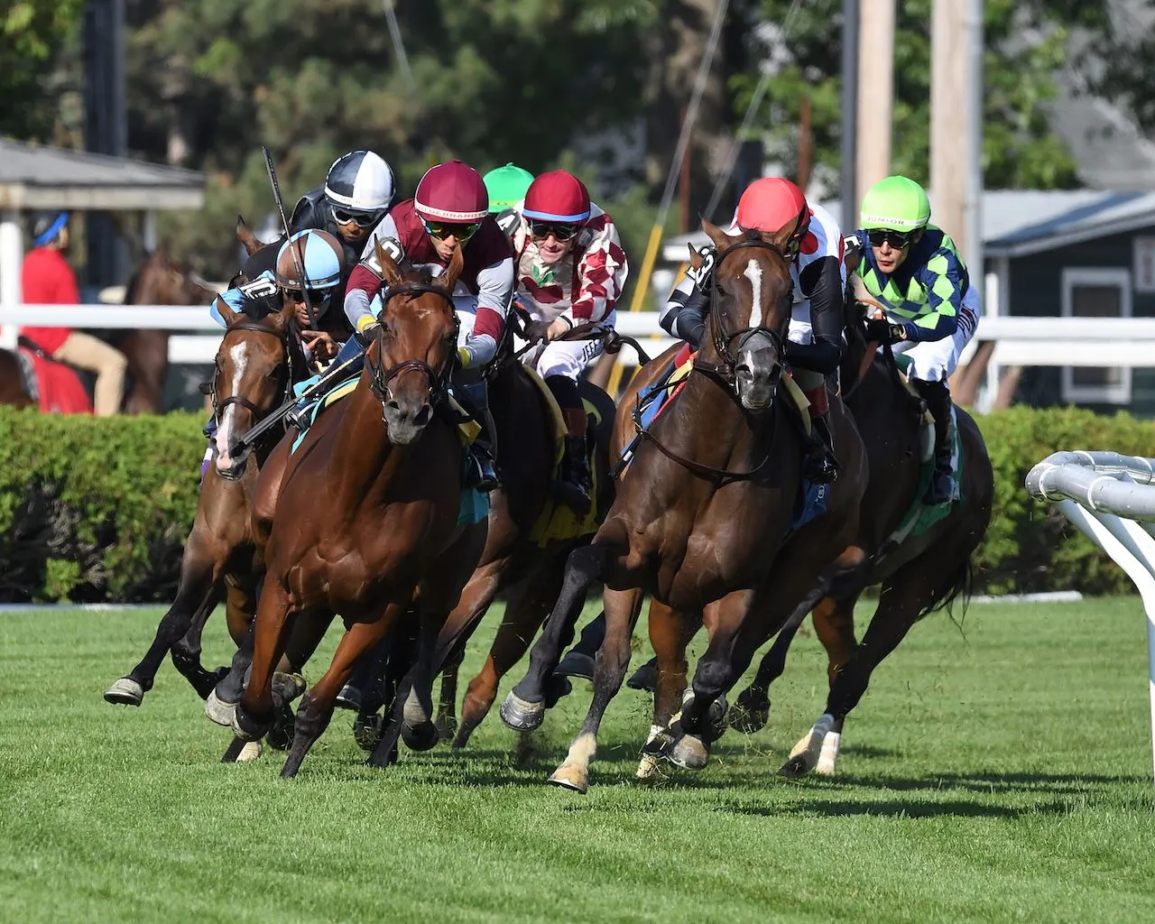 And One More Time wins the Ballston Spa at Saratoga.