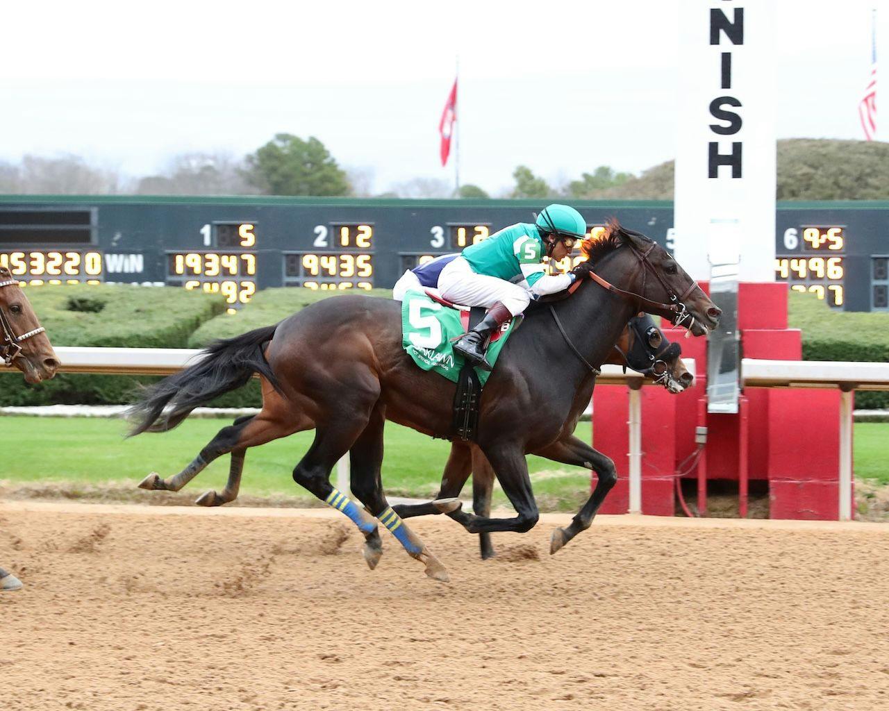 Authentic Gallop wins at Oaklawn Park. 