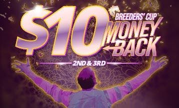 Promotion: Breeders' Cup Money Back for 2nd & 3rd