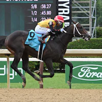 Booked breaking his maiden at Saratoga.