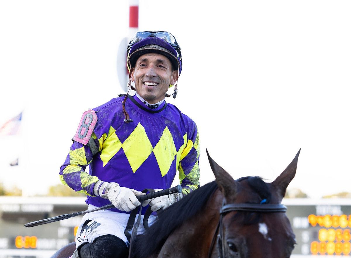 Baeza wins the Pennsylcania Derby at Parx Racing.