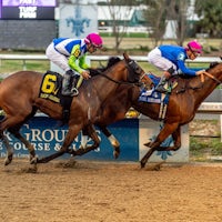 Bella Ballerina wins the Rachel Alexandra at Fair Grounds.