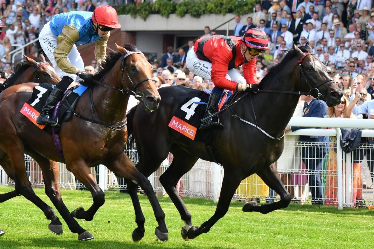 Black Forza wins the Richmond at Glorious Goodwood