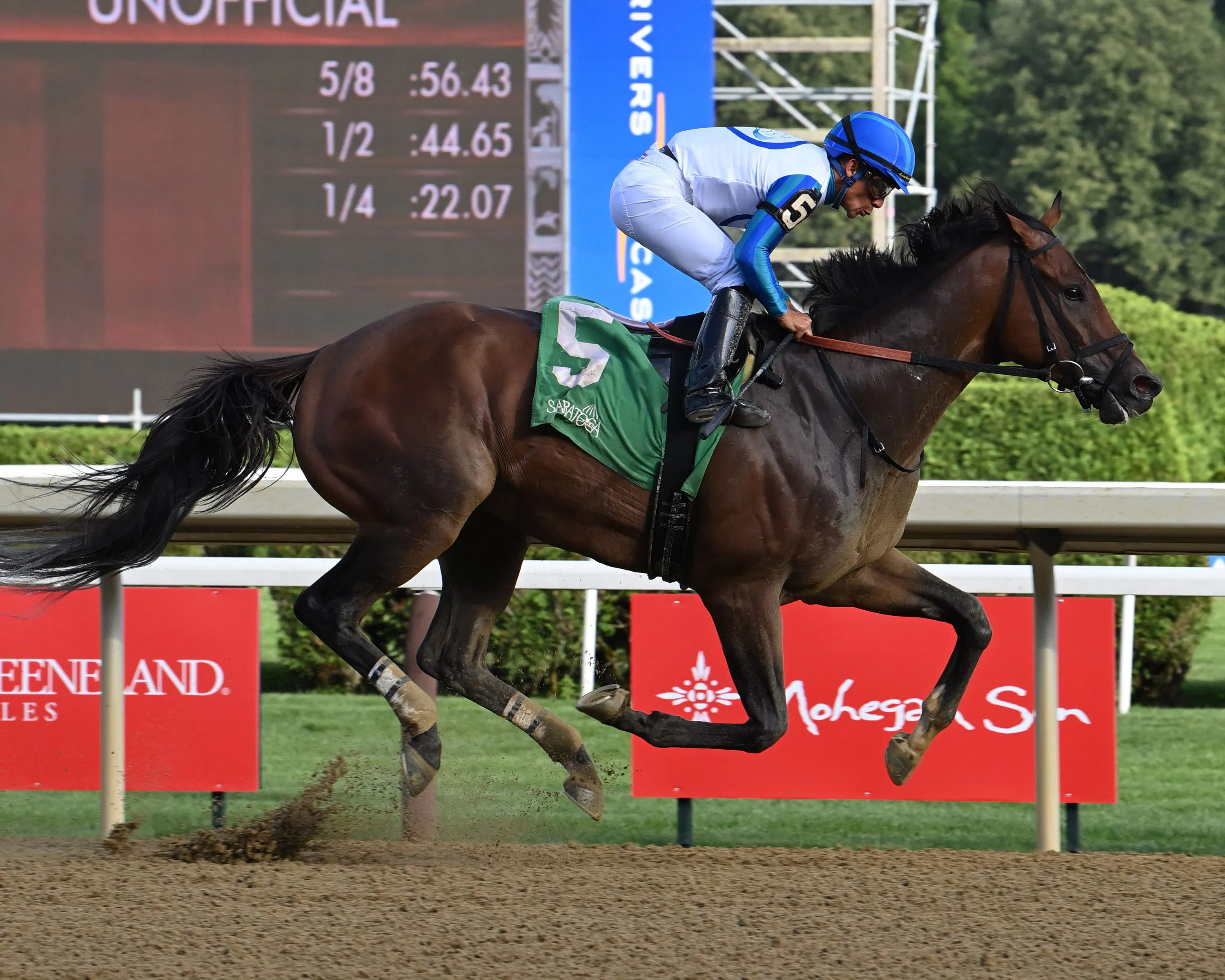 Book'em Danno wins the Vanderbilt at Saratoga.