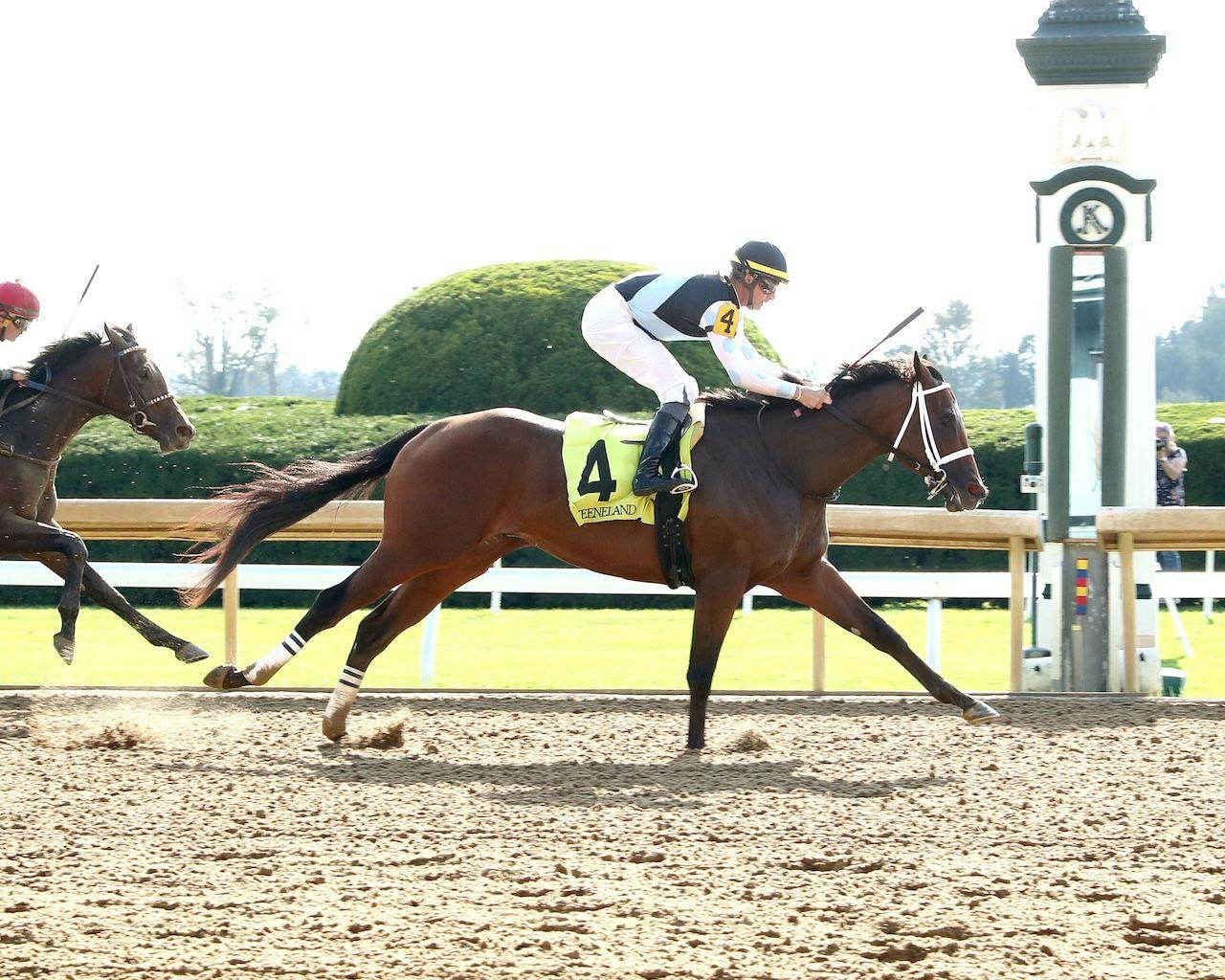 Built wins at Keeneland. (Photo by Coady Media)