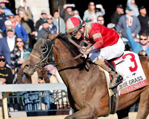 Burnham Square wins the Blue Grass. 