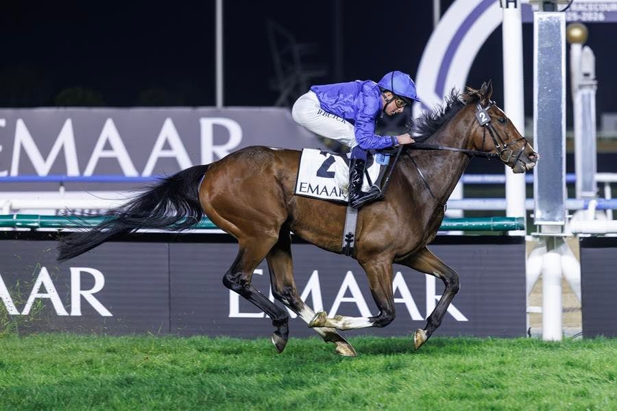 By the Book winning at Meydan Dec. 19, 2025