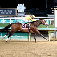 Cannoneer breaking his maiden at Churchill Downs
