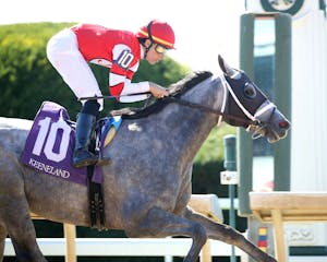 Confessional wins at Keeneland (Photo by Coady Media)