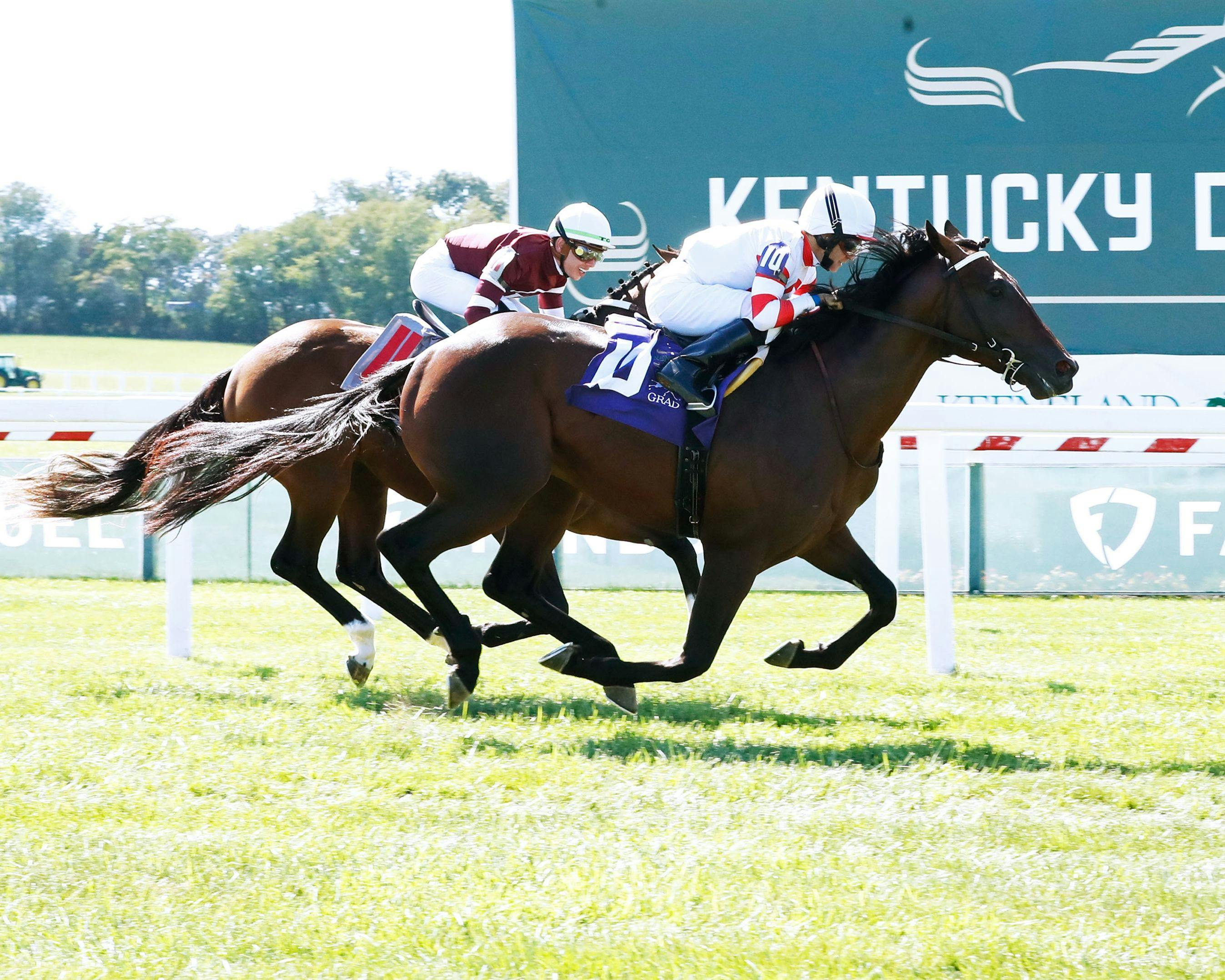 Coin Miner wins at Kentucky Downs (Photo by Coady Media/Kentucky Downs)