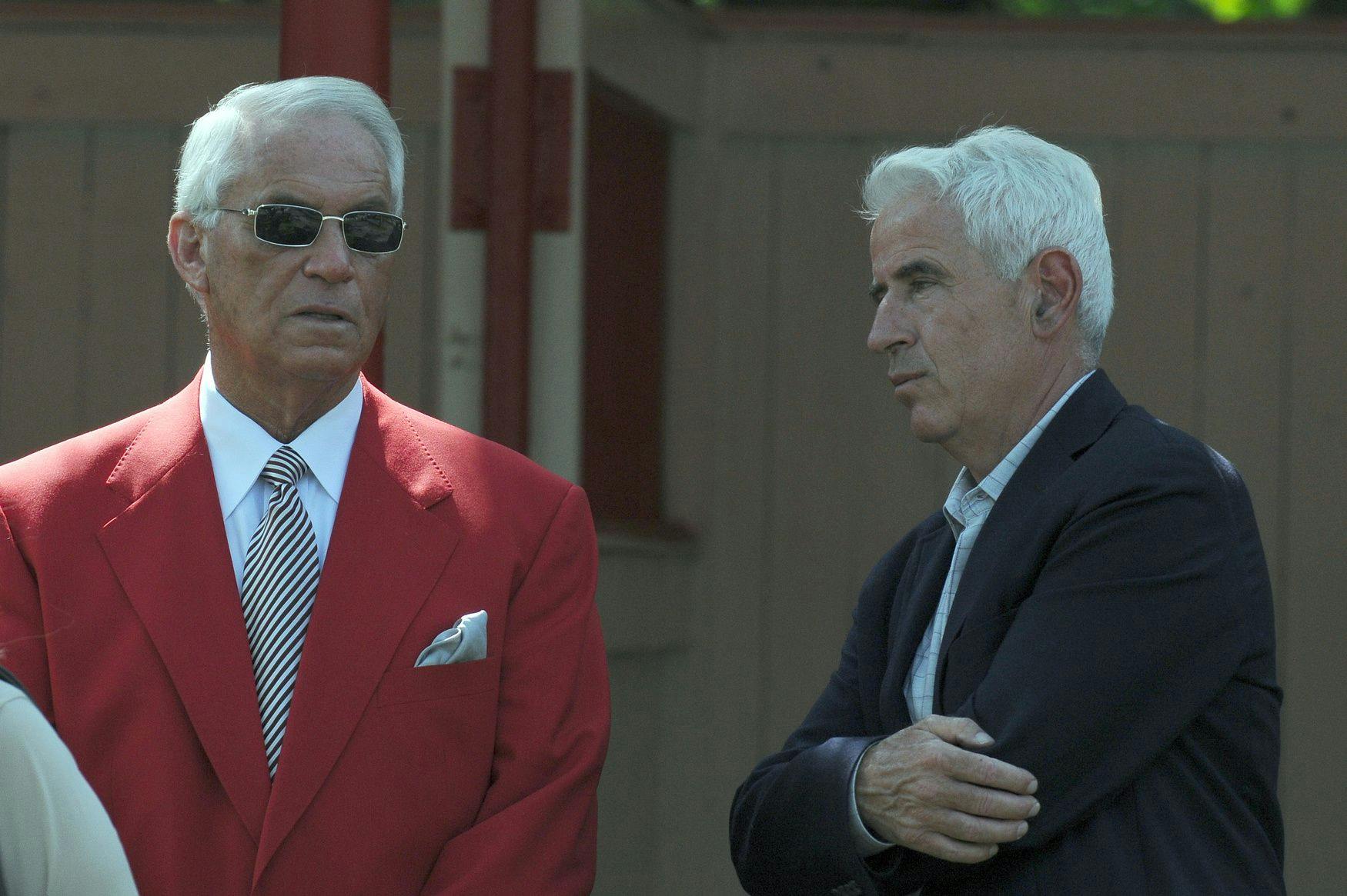 Trainer Nick Zito with Hall of Fame trainer D. Wayne Lukas (Horsephotos.com)