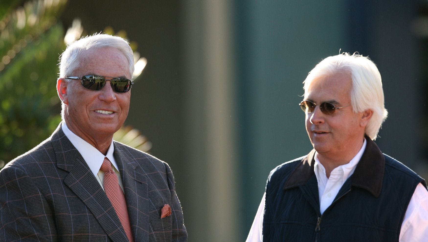 Trainer Bob Baffert with Hall of Fame trainer D. Wayne Lukas (Horsephotos.com)