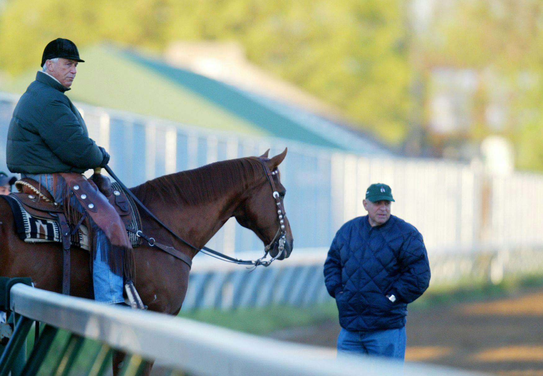 Trainer Bobby Frankel with Hall of Fame trainer D. Wayne Lukas (Horsephotos.com)