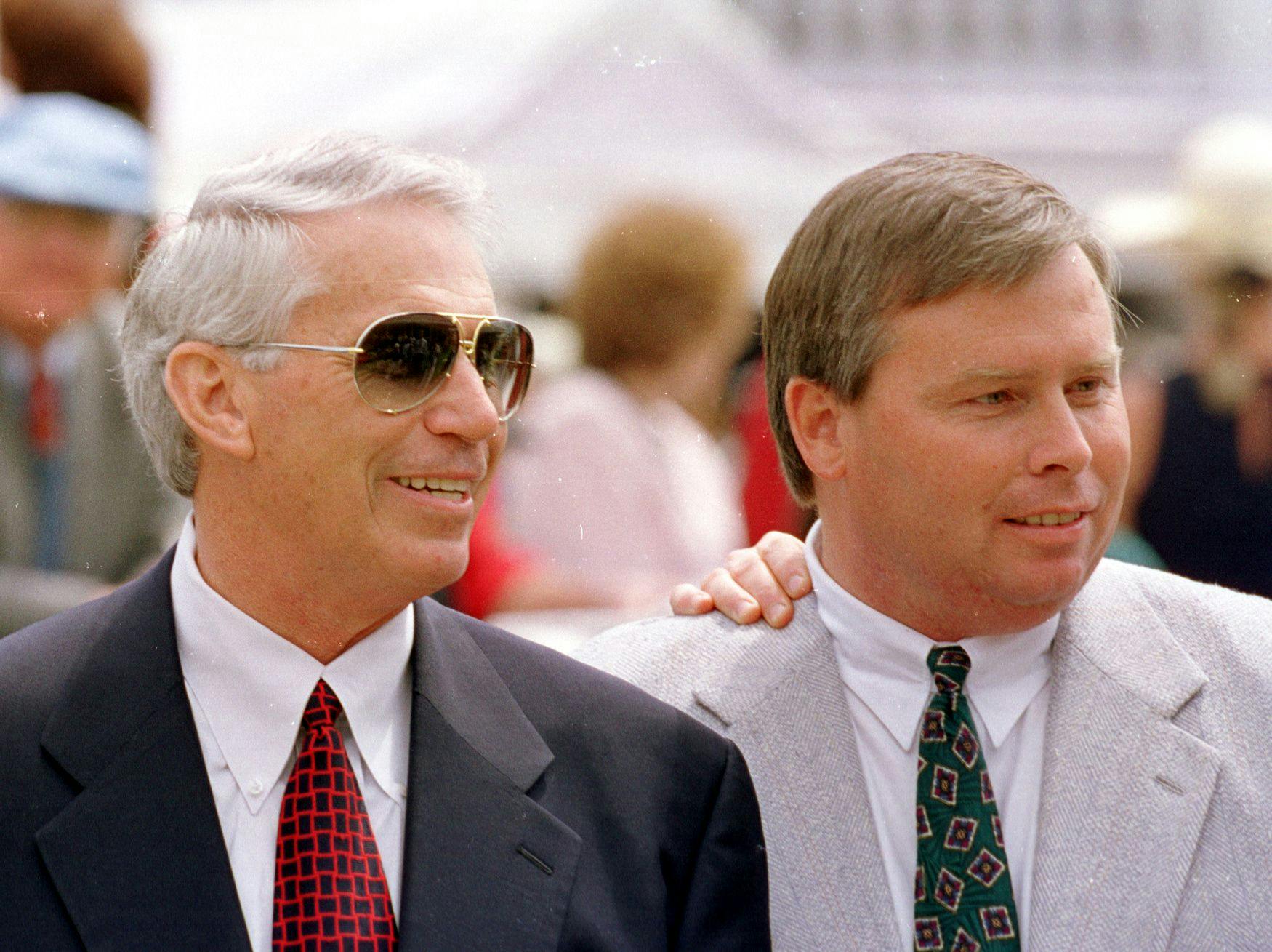 Trainer D. Wayne Lukas and son Jeff Lukas