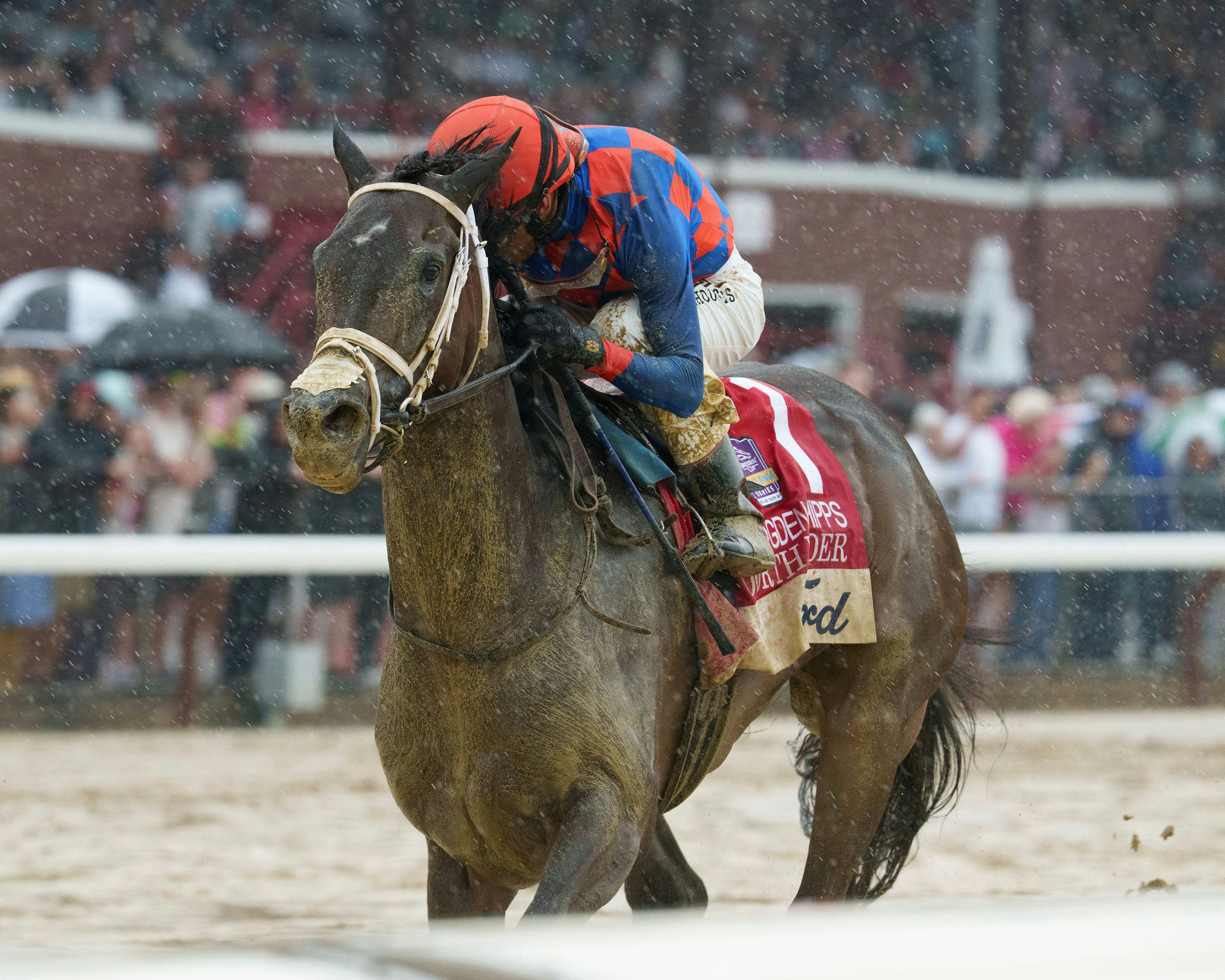 Dorth Vader wins Ogden Phipps S. 2025 at Saratoga at Belmont (Photo by Coglianese Photos/Joe Labozzetta)