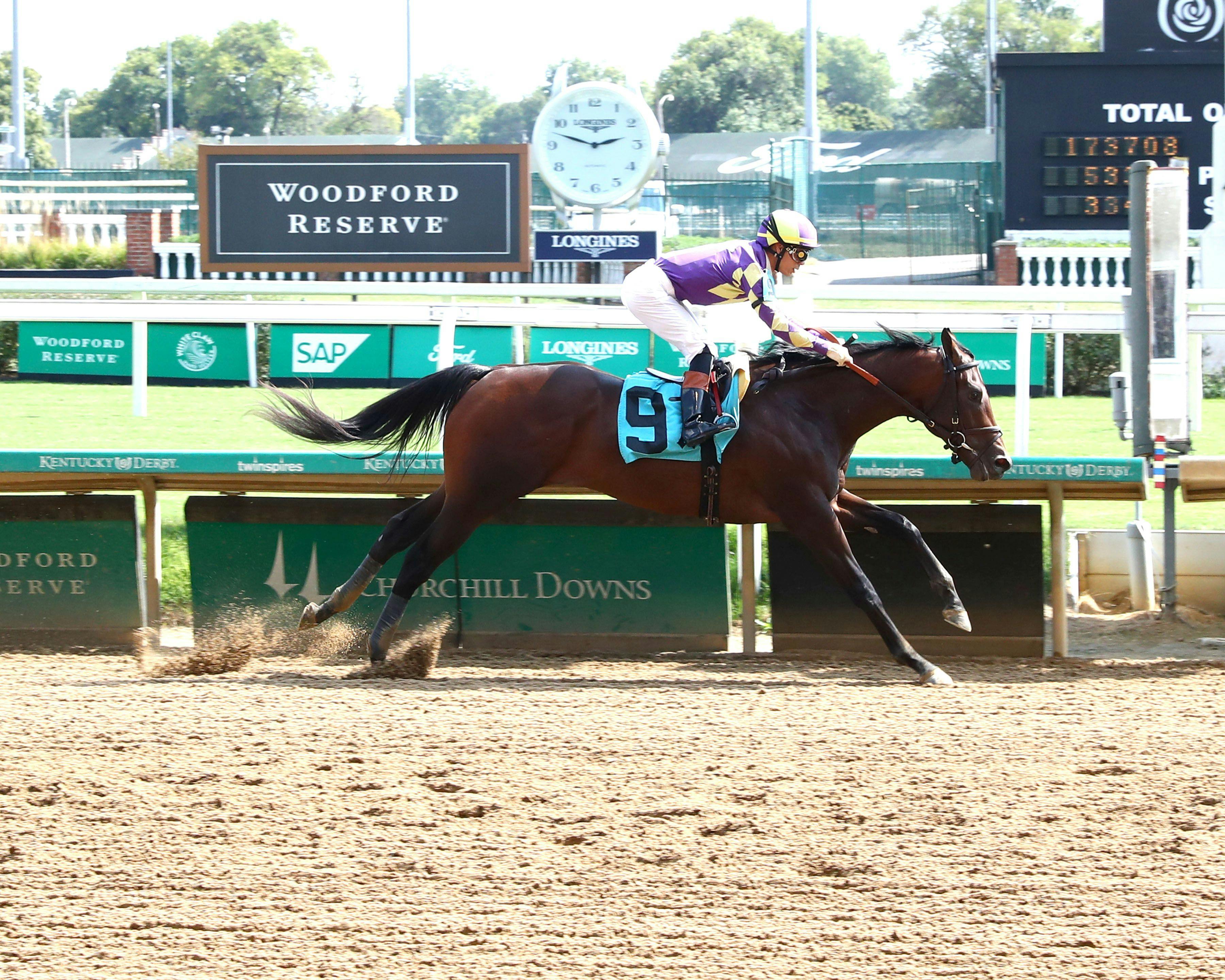 Englishman winning his debut at Churchill Downs