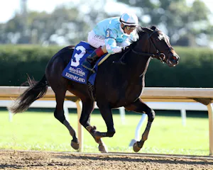 Eunomia wins at Keeneland (Photo by Coady Media/Keeneland)