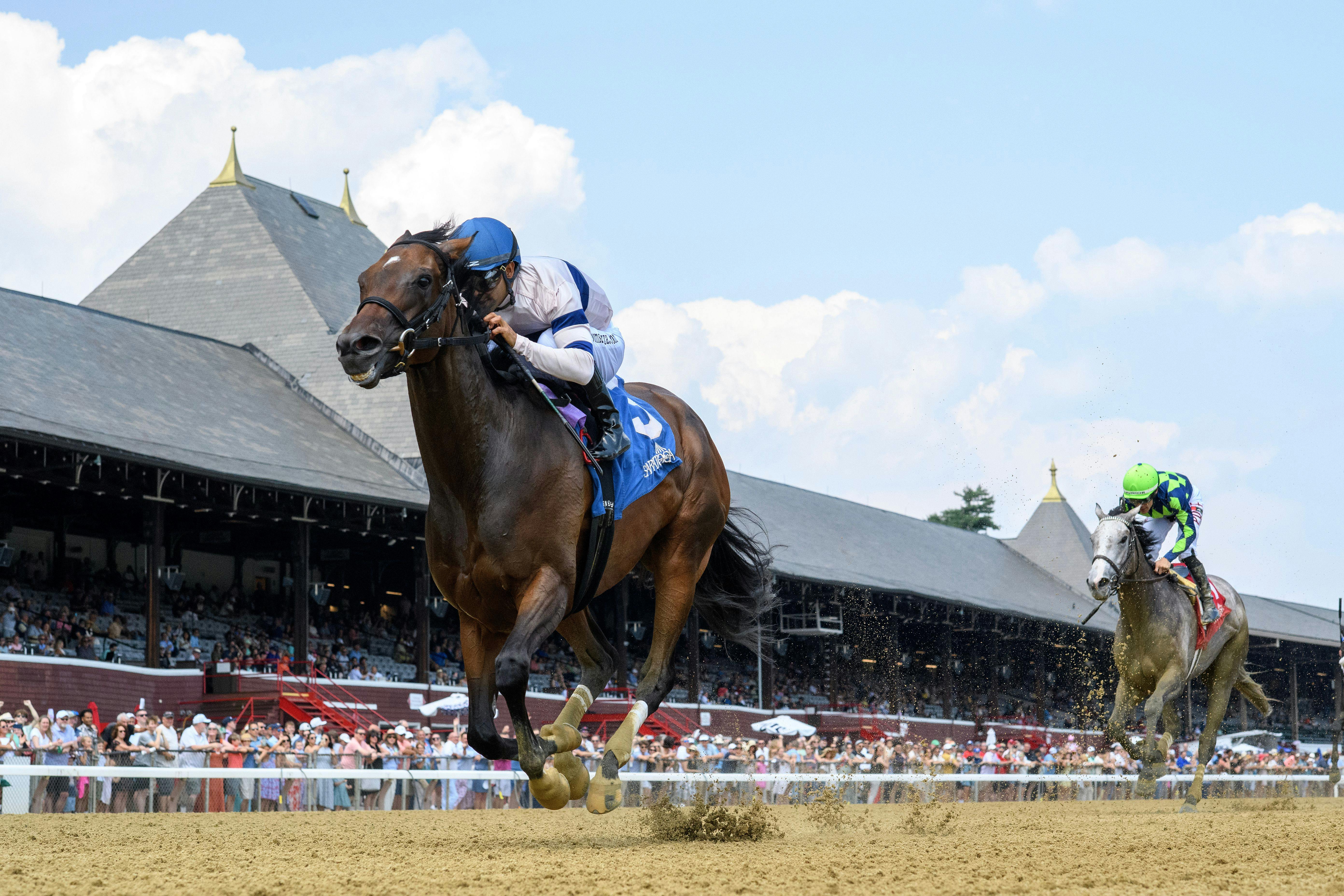 Echo Sound wins the 2025 Victory Ride S. at Saratoga (Photo by Coglianese Photos)