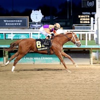 Further Ado wins the Kentucky Jockey Club (G2) at Churchill Downs.