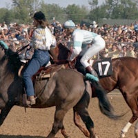 Diane Crump aboard Fathom in the 1970 Kentucky Derby