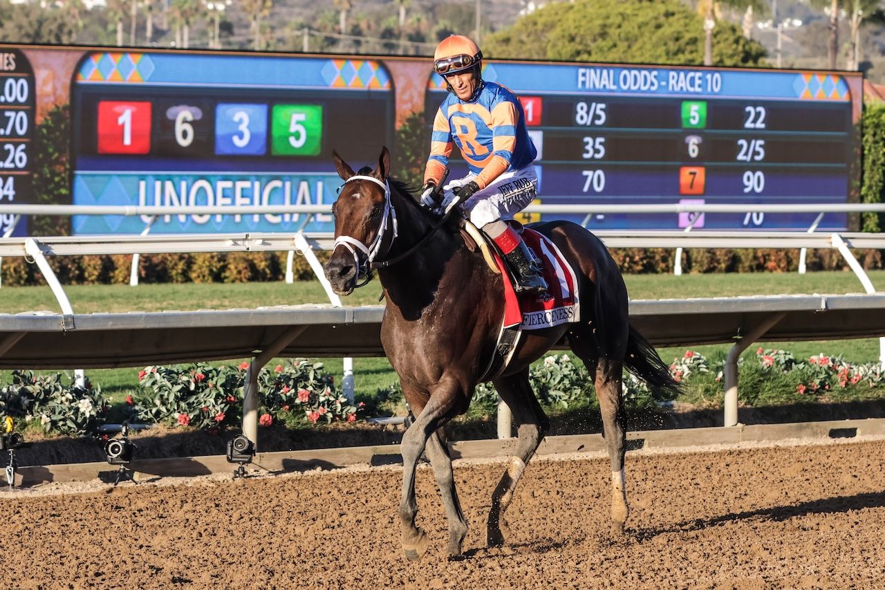 Fierceness wins the Pacific Classic at Del Mar. 