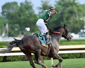 Golden Tempo wins the Belmont (G1) at Saratoga.