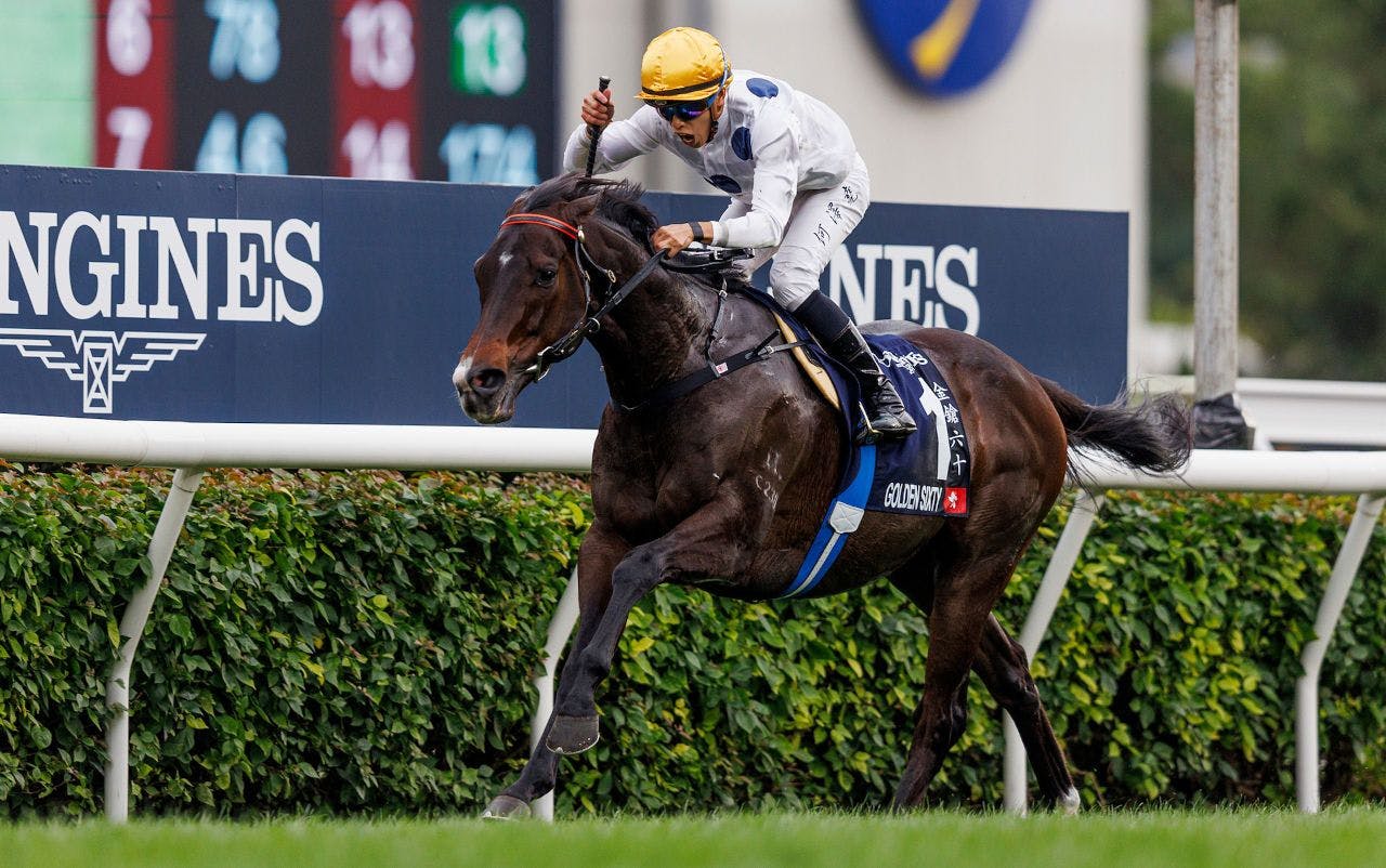 Golden Sixty wins the Hong Kong Mile for the third time in 2023 