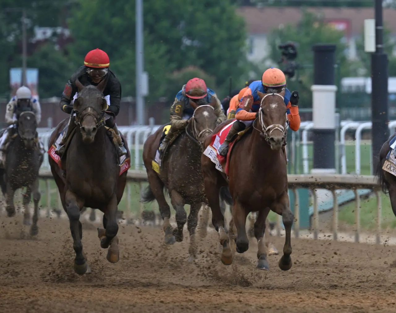 Golden Tempo win the 2026 Kentucky Derby at Churchill Downs. 