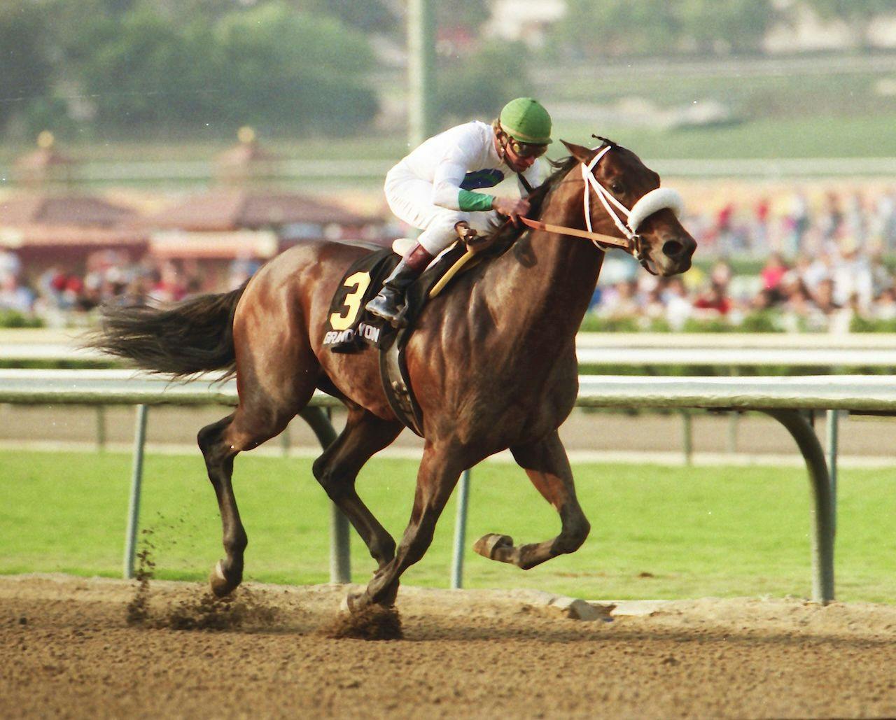 Grand Canyon wins the Oak Tree's Norfolk Stakes.