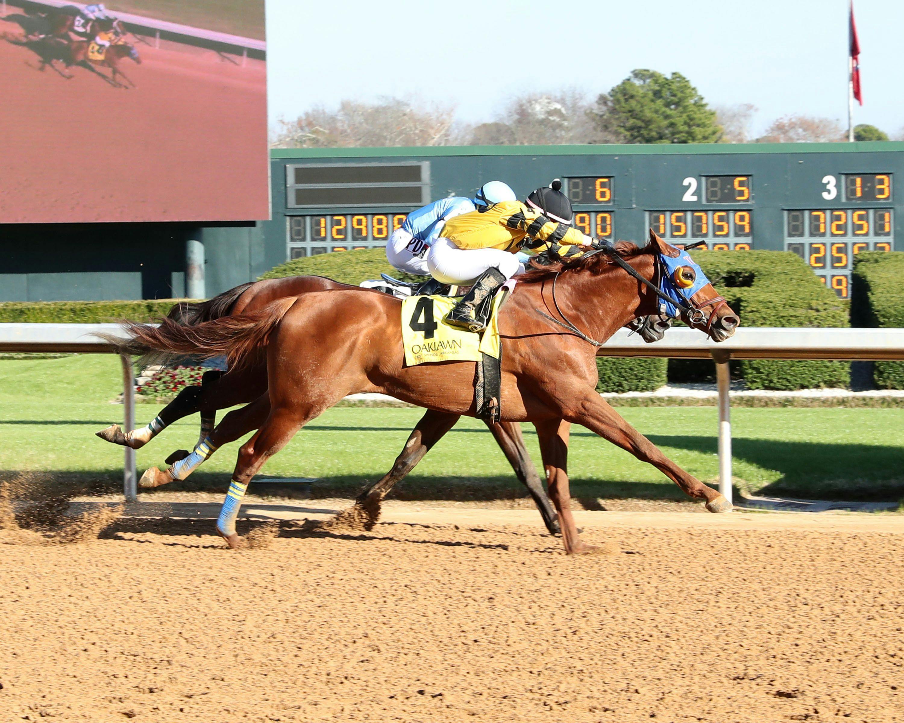 I Got Game wins race 5 at Oaklawn Park (Photo by Coady Media)