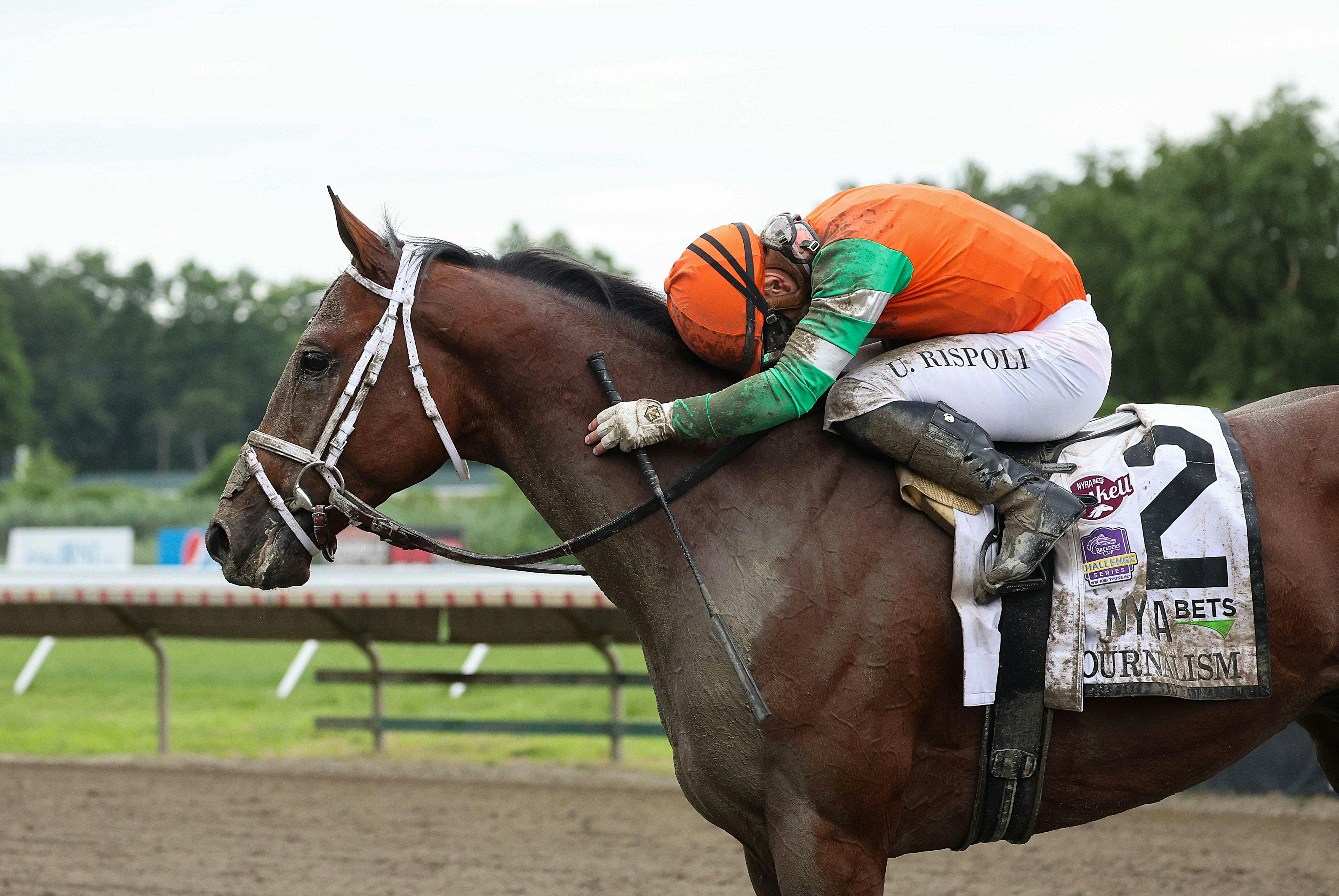 Journalism wins the Haskell at Monmouth Park. 