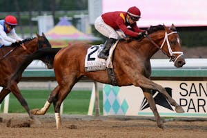 Journalism wins the San Felipe at Santa Anita.