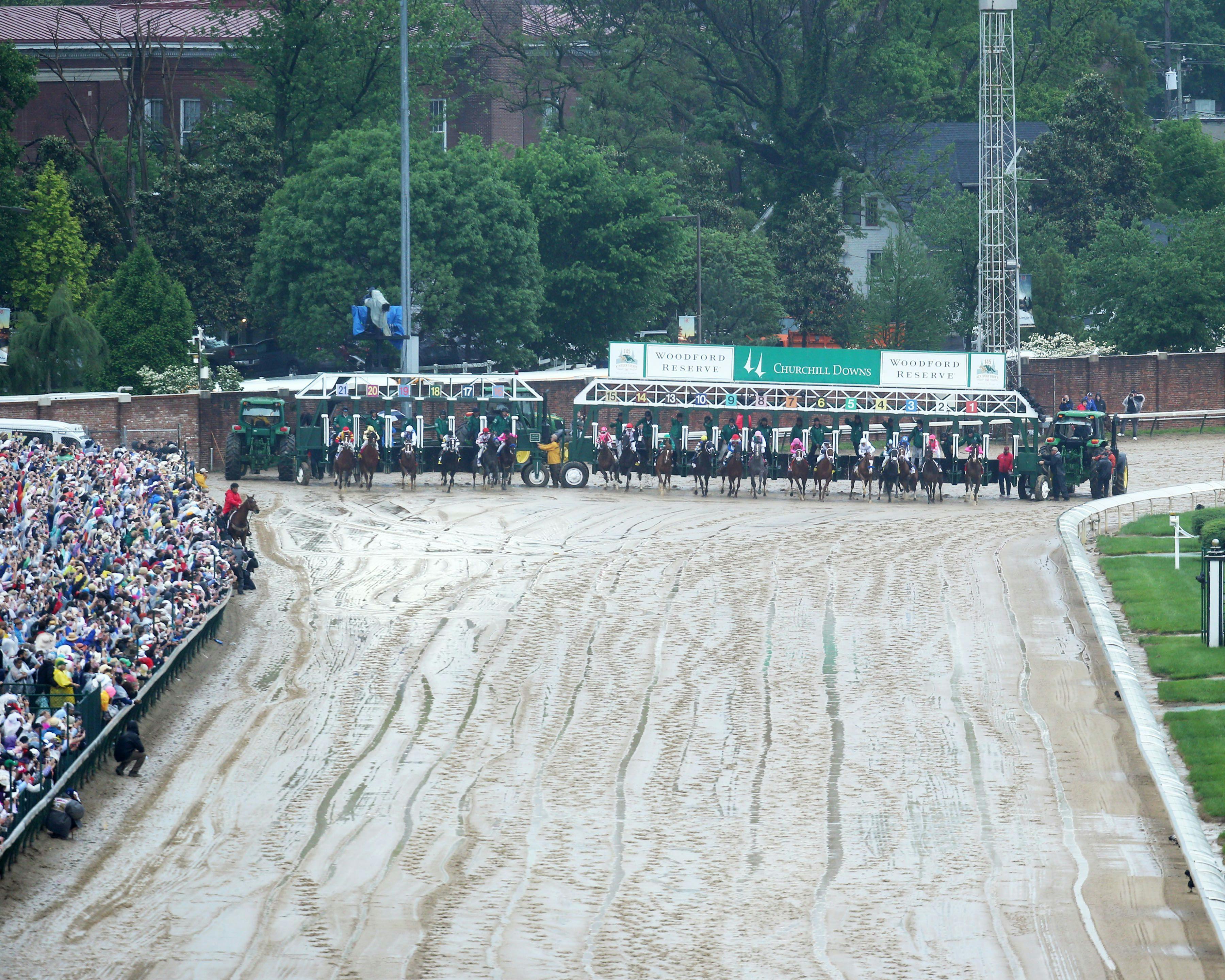 Kentucky Derby start (Photo by Coady Media/Churchill Downs)