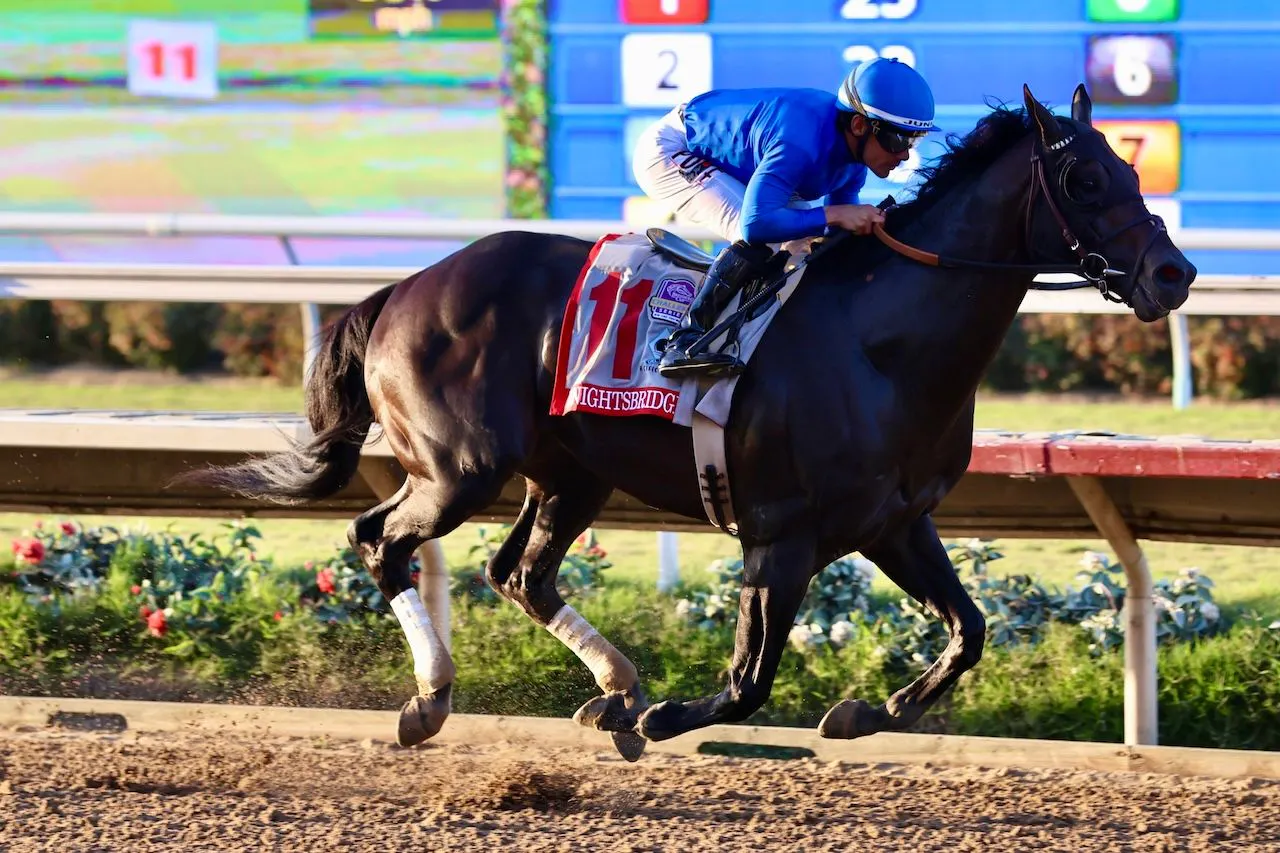 Knightsbridge wins the Pacific Classic at Del Mar.