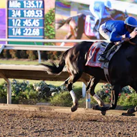 Knightsbridge wins the Pacific Classic at Del Mar.