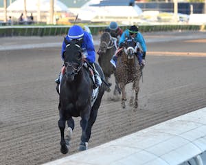 Knightsbridge wired the Mr. Prospector (G3) as the 1-5 favorite