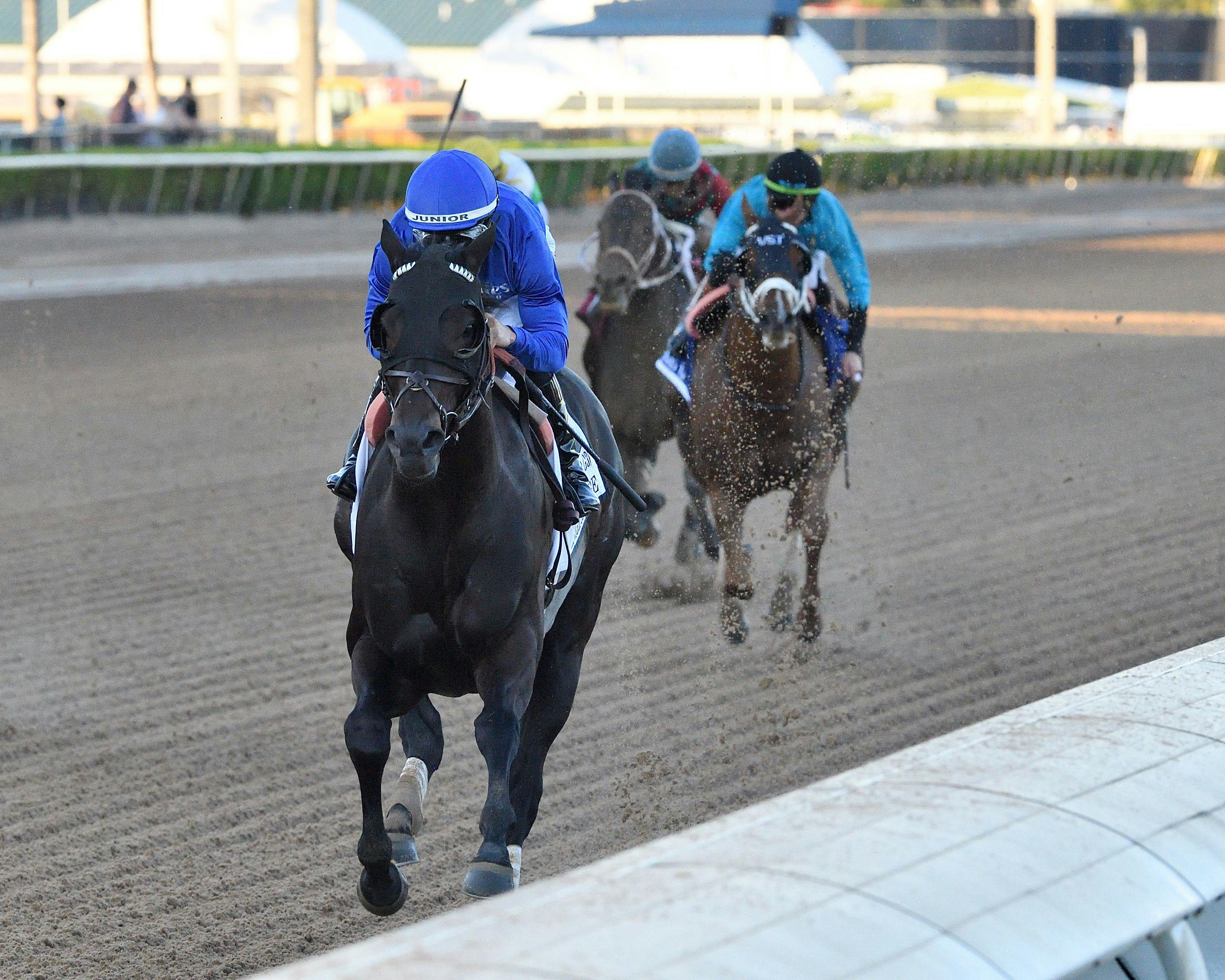 Knightsbridge wired the Mr. Prospector (G3) as the 1-5 favorite