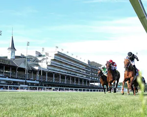 Lagynos wins the Arlington Handicap at Churchill Downs. 