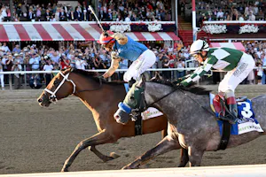 Leading Change wins the Travers Stakes at Saratoga.