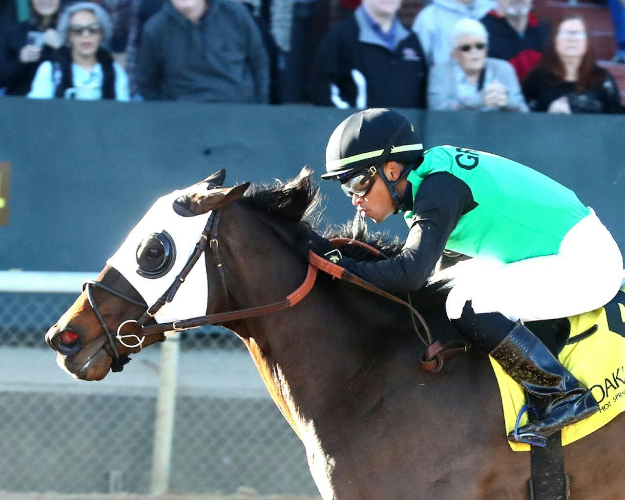 Lightning Struck wins at Oaklawn Park.