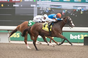 Literate wins the Trillium Stakes at Woodbine.