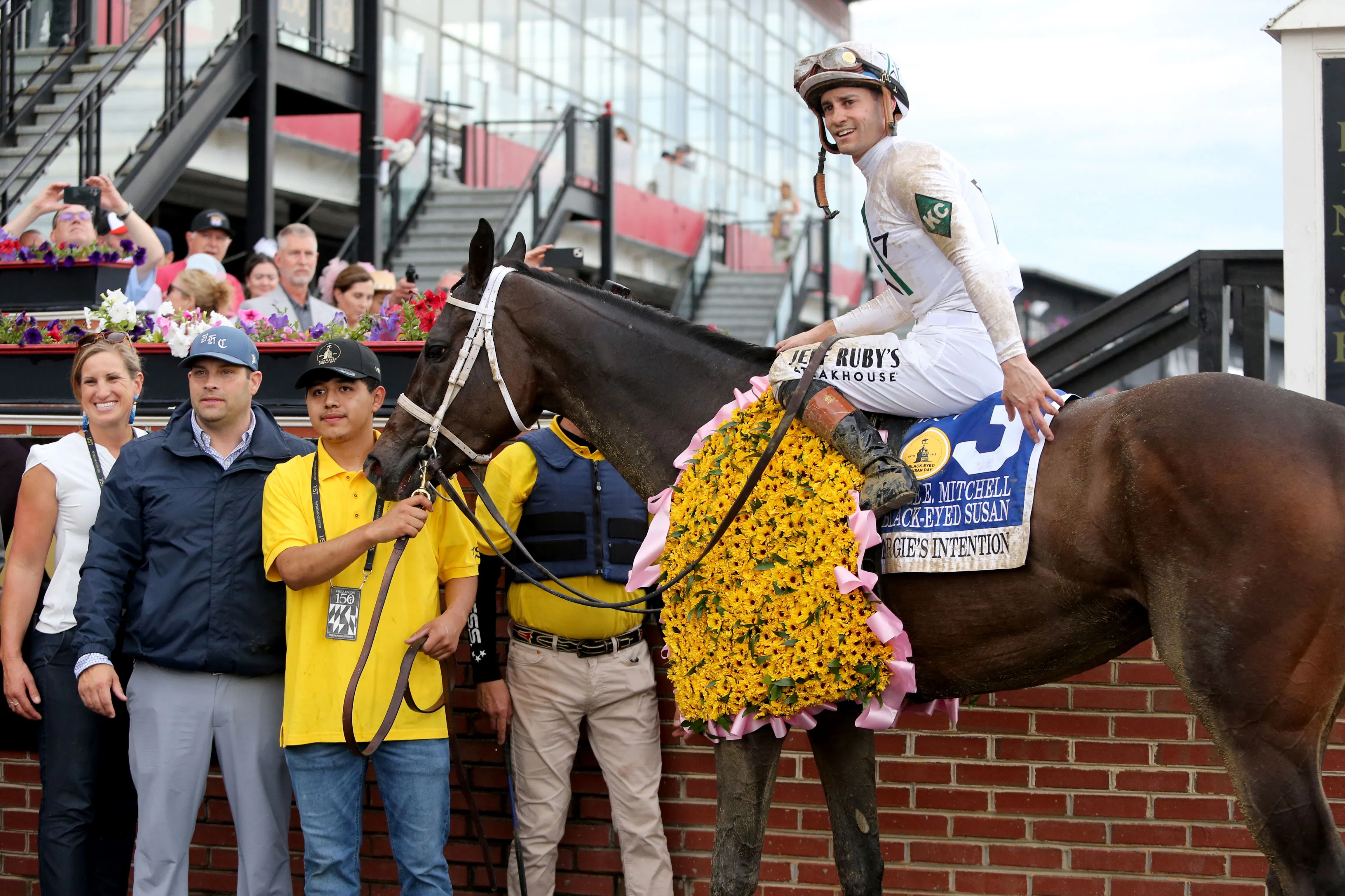 Margie's Intention wins at Pimlico. 