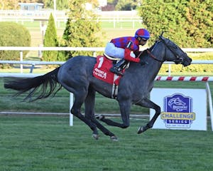 Maria Callas breaks her maiden at Belmont at the Big A