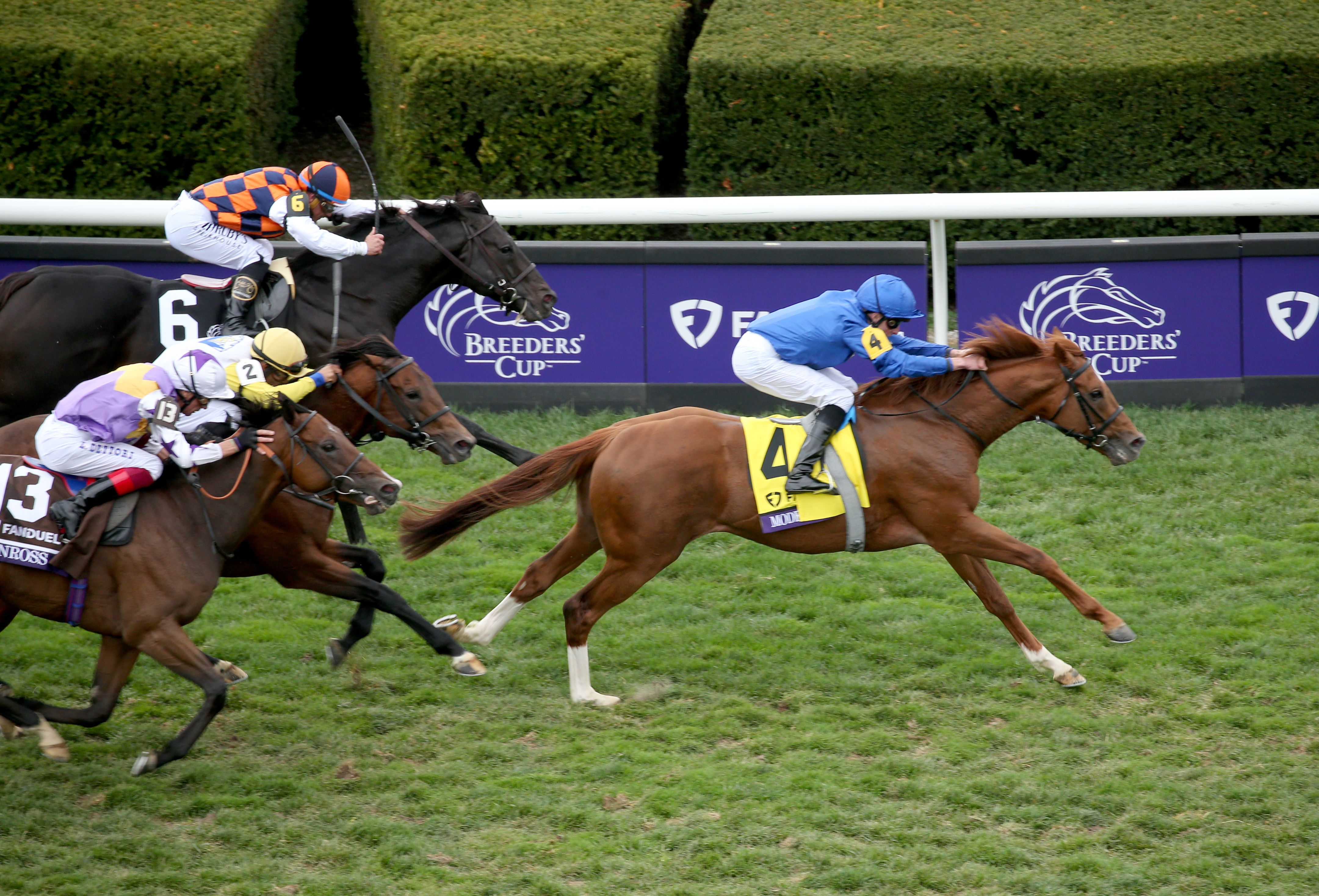 Modern Games wins the 2022 Breeders' Cup Mile (G1) at Keeneland