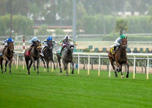 Mrs. Astor wins the Santa Barbara Stakes at Santa Anita. 