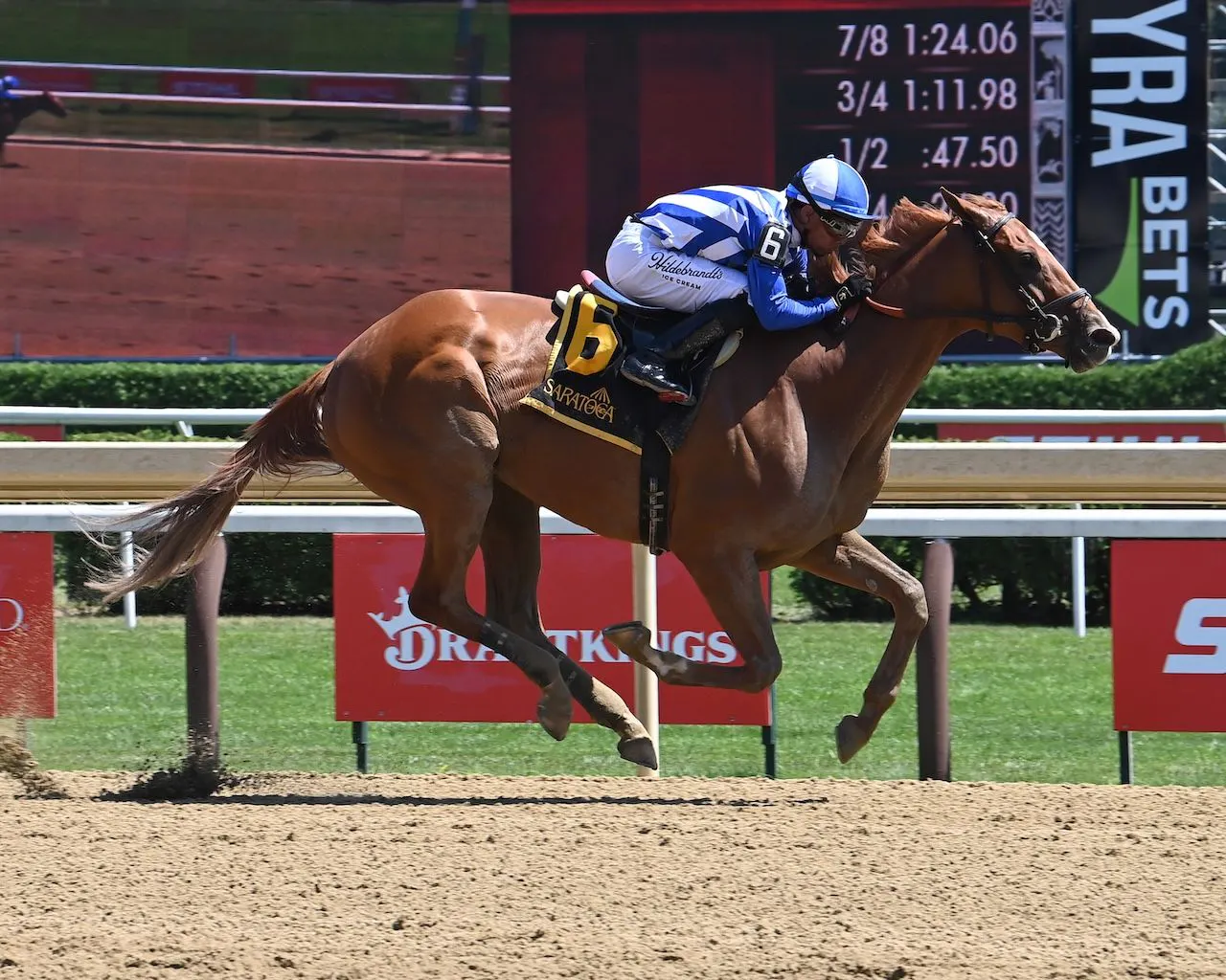 My Guns Loaded wins the Alabama at Saratoga.