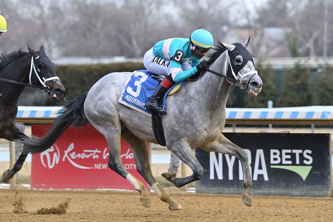My World wins the Jerome Stakes at Aqueduct.