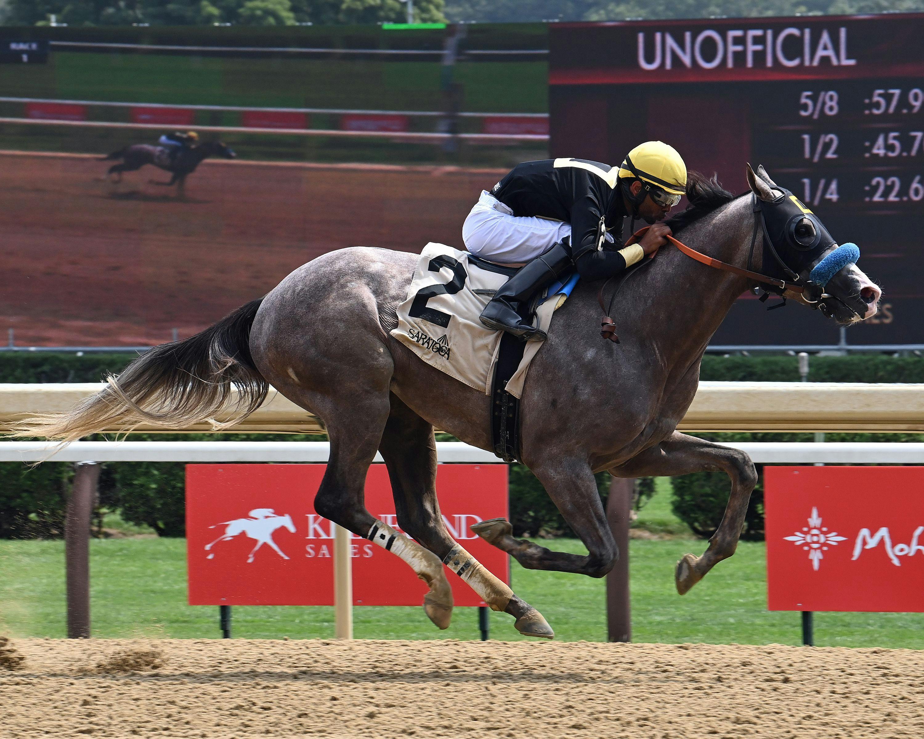 Napoleon Solo wins at Saratoga. 
